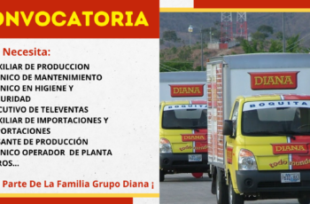 Empresa DIANA convoca,  diferentes plazas disponibles Empresa DIANA convoca,  diferentes plazas disponibles
