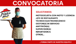 Nuevas vacantes en Pizza Hut forma parte de nuestro equipo.