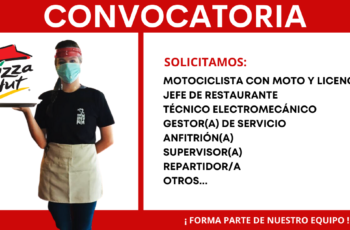 Nuevas vacantes en Pizza Hut forma parte de nuestro equipo. Nuevas vacantes en Pizza Hut forma parte de nuestro equipo.