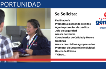 Fundación Génesis Empresarial tiene disponible las siguientes ofertas. Fundación Génesis Empresarial tiene disponible las siguientes ofertas.