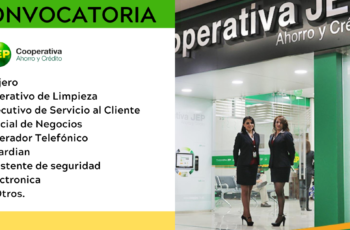 Cooperativa JEP: Nuevas Vacantes en Cooperativa de Ahorro y Crédito. Cooperativa JEP: Nuevas Vacantes en Cooperativa de Ahorro y Crédito.