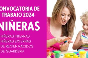 NIÑERA AGENCIAS DE EMPLEO 2024